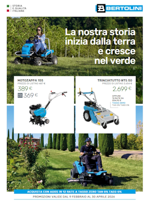 Bertolini promozioni primavera 2026